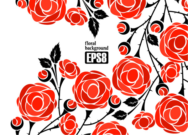 free vector 1 roses vector